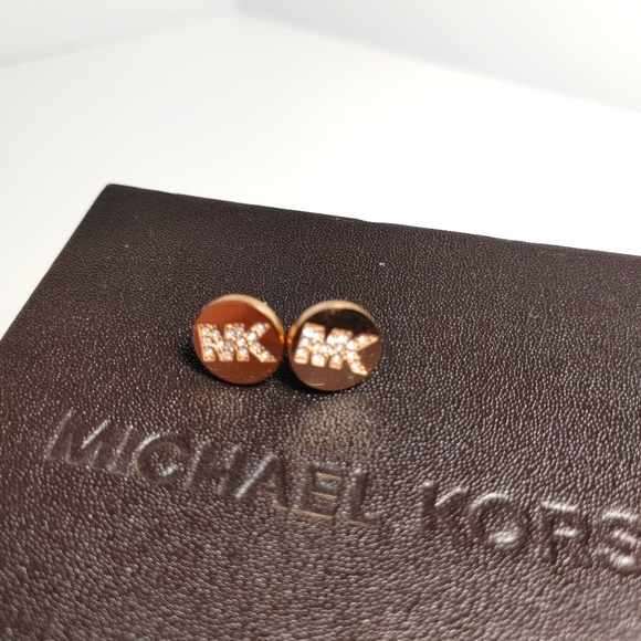 Michael Kors Jewelry - Micheal Kors Rose Gold Studs